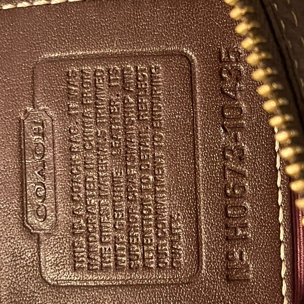 Coach Patchwork Shoulder Bag Leather Suede Signature Canvas Y2K Boho - Picture 10 of 10